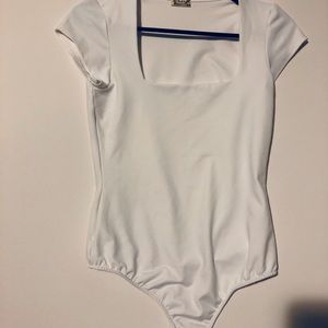 Free People Square Eyes Thong Bodysuit